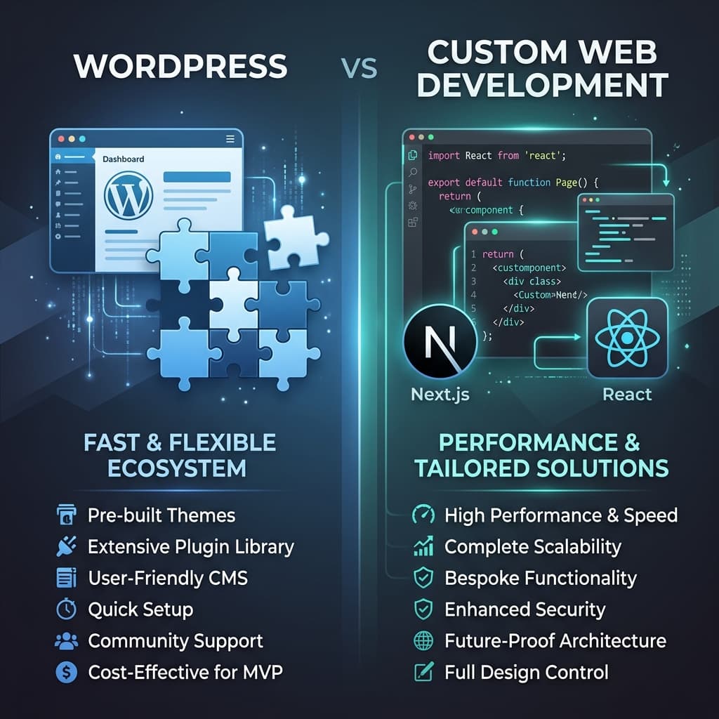 WordPress vs Custom Websites: Which Is Best for Your Small Business?