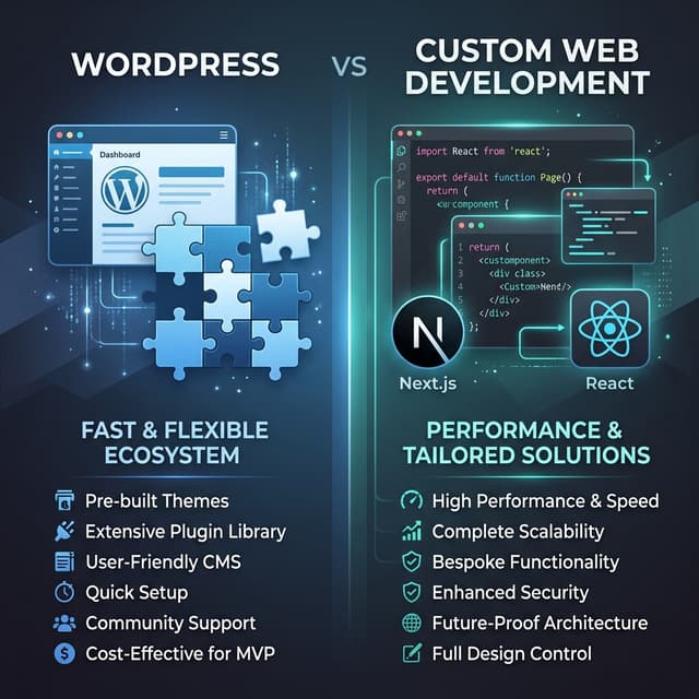 WordPress vs Custom Websites: Which Is Best for Your Small Business?
